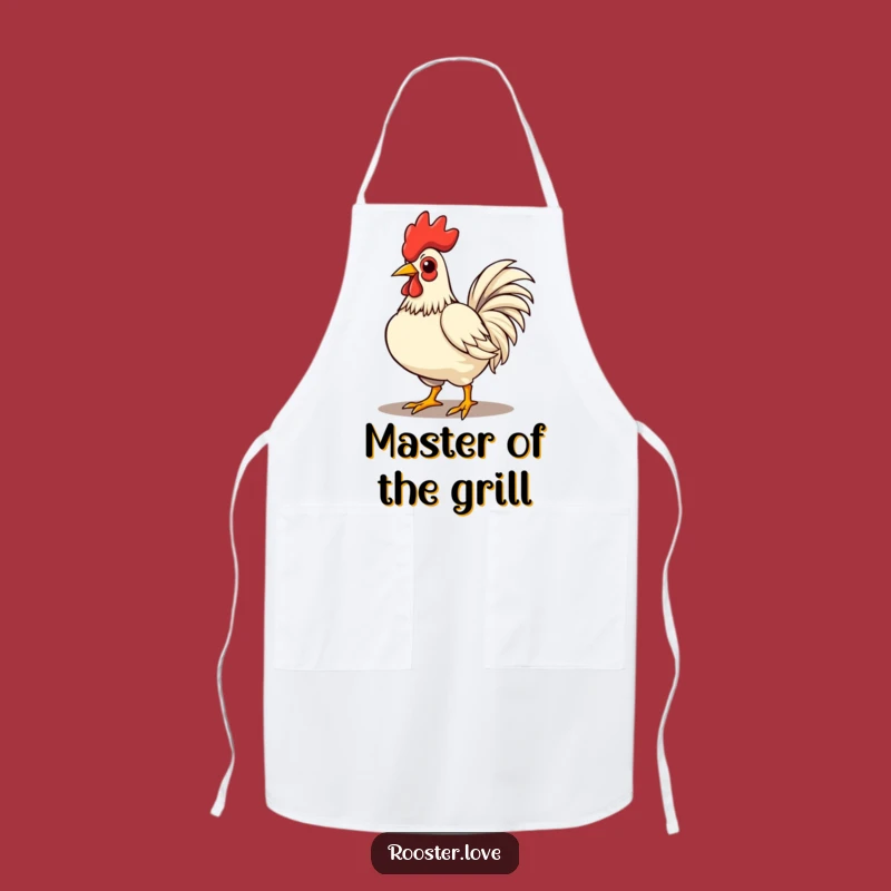 Funny Rooster Strutting Apron - Cook with Confidence, Great Gift!