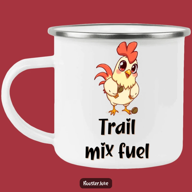 Funny Rooster Eyes Camping Mug - Adventure with Exaggerated Humor, Great Gift!
