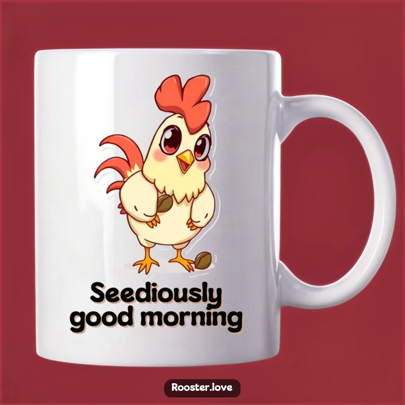 Funny Rooster Eyes Mug - Hilarious Gift for Early Risers and Bird Lovers