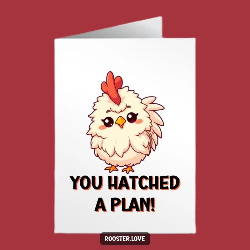 Free Printable Congrats Card: Funny Curious Rooster, DIY Downloadable for Surprise