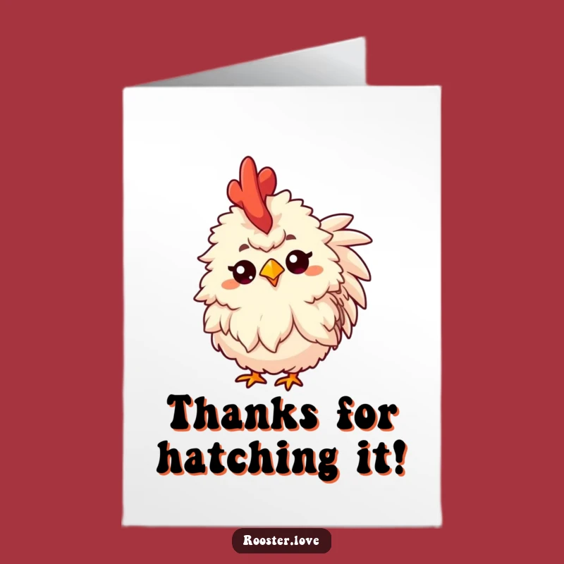 Free Printable Thank You Card: Funny Curious Rooster, DIY Downloadable Gift