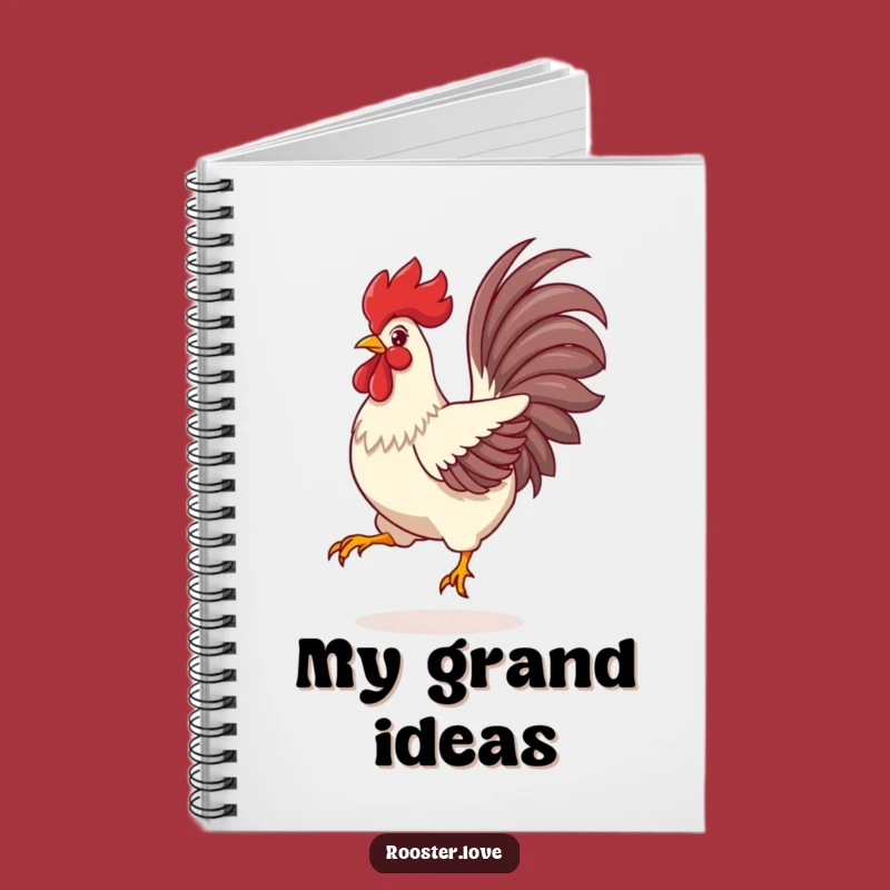 Funny Rooster Notebook: Jot Down Ideas with Vibrant Feathered Flair - A Writer's Funny Gift