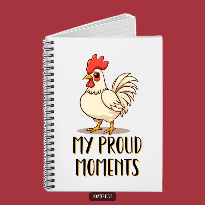 Funny Rooster Strutting Notebook - Jot Down Ideas with Boldness