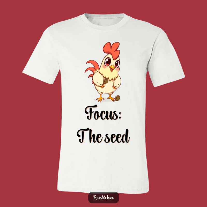 Funny Rooster Eyes T-Shirt - Exaggerated Humor for Your Wardrobe