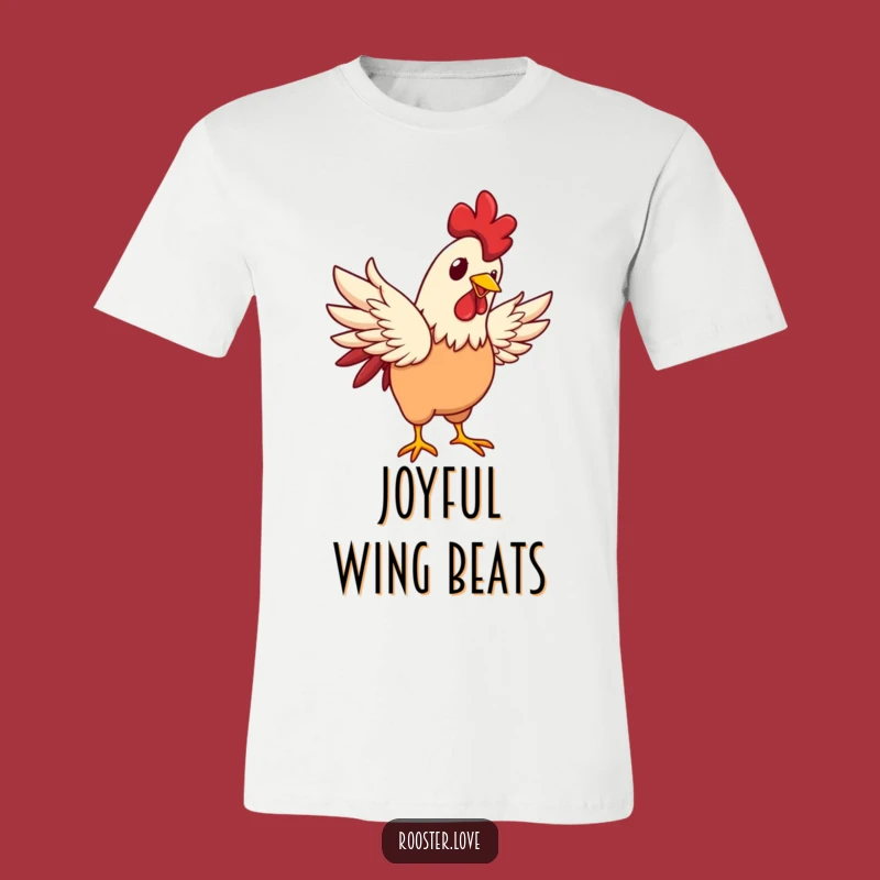 Funny Rooster Flapping T-Shirt - Embrace Your Joyous Spirit